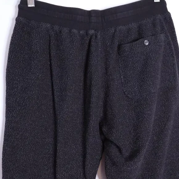 MARINE LAYER Textured Fleece Jogger Sweatpants Black Active Men's M